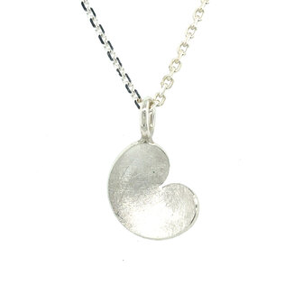 Zilver hanger pompebl&ecirc;d