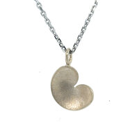 Hanger pompeblêd witgoud